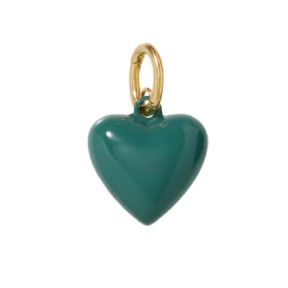 Roxanne Assoulin The Mini Puffy Heart Charm - Forest